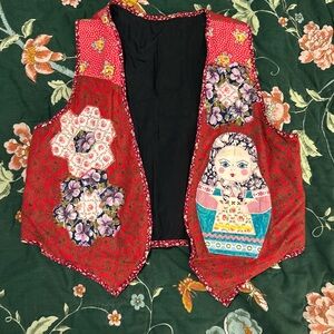 Colorful Patchwork Vest vintage